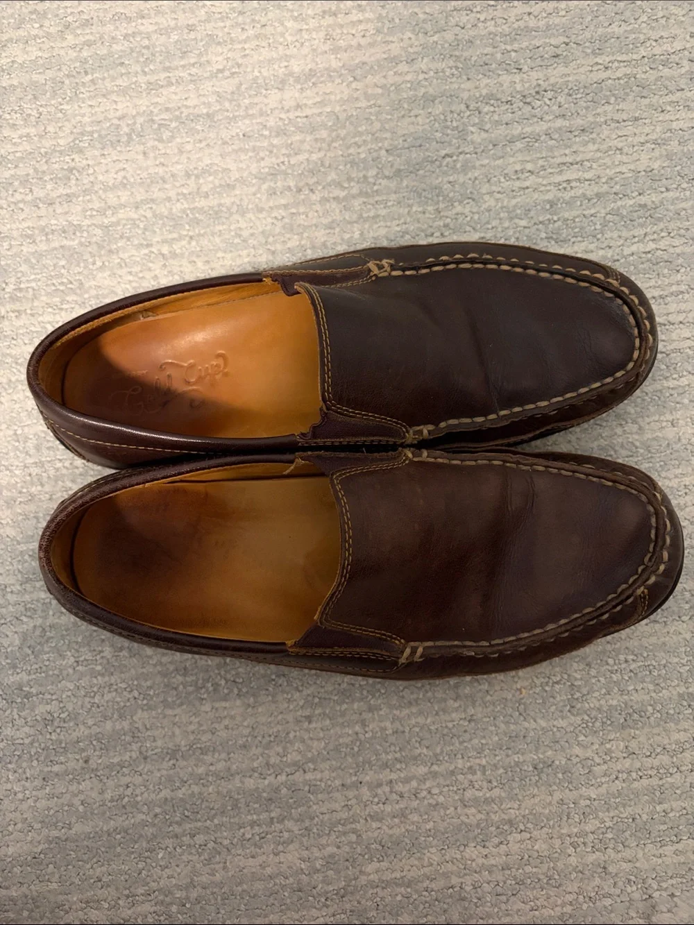 Sperry’s Top Sider Gold Cup Collection Men's Brown Leather Slip-On Loafers